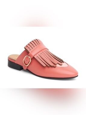 The Office of Angela Scott Ms. Felicity Kiltie Mule - Pink Lemonade - Size 41